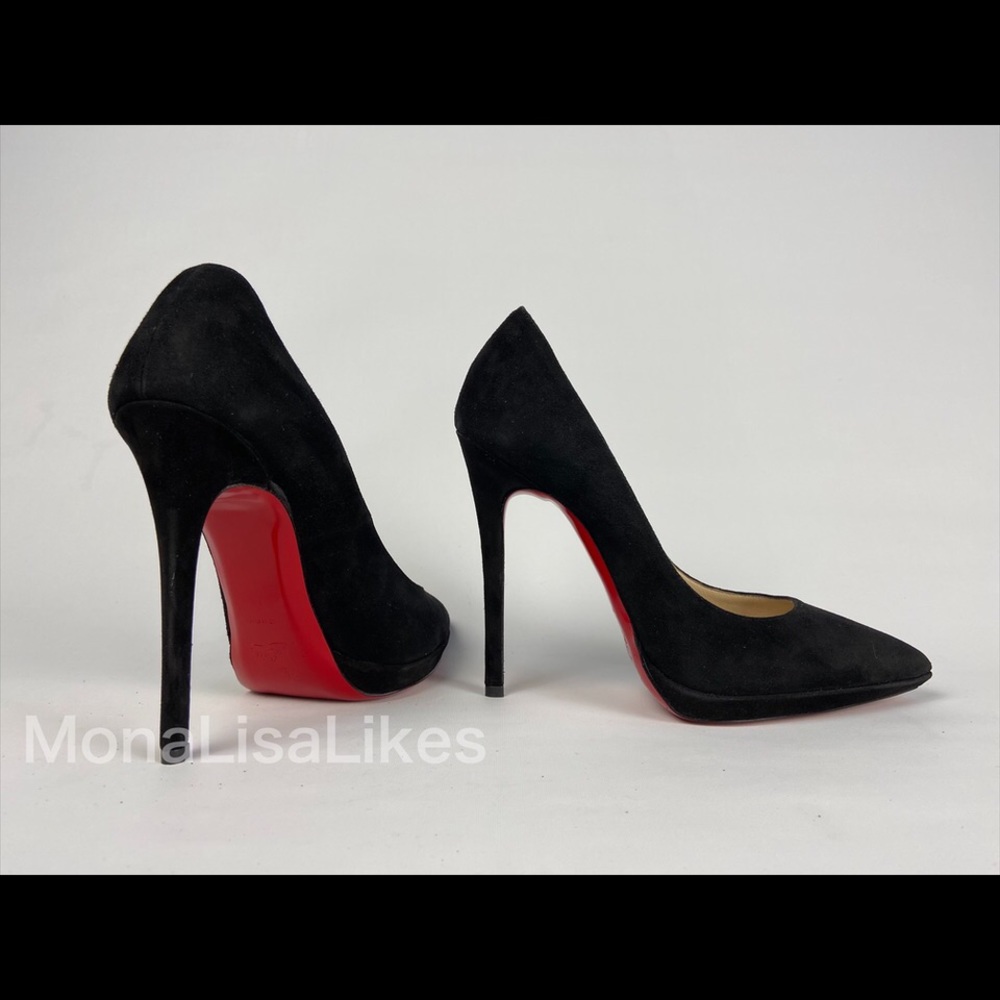 SOLD   CHRISTIAN LOUBOUTIN Pigalle Plato Suede 125 mm